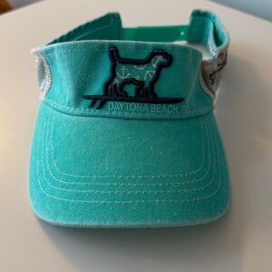 Daytona Beach Stay Salty Aqua Visor